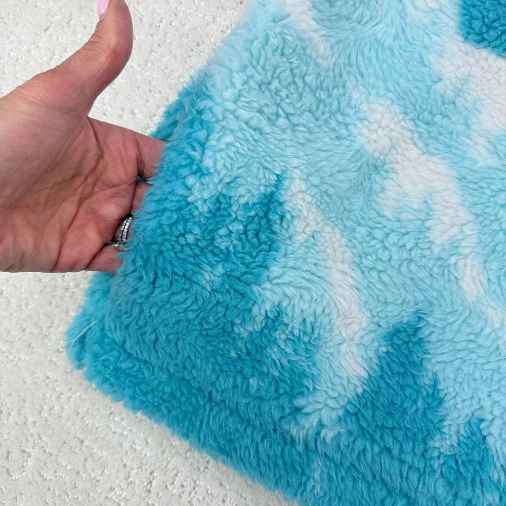 Beach Riot for Anthropologie Ski Lift Fleece Pullover Pink Blue S NEW - Picture 7 of 11